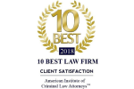 10 Best Law Firms - Badge
